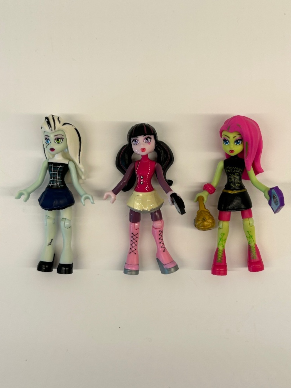Monster High Mega Bloks Minis Frankie Draculaura Venus Set Of Three  (OA2)